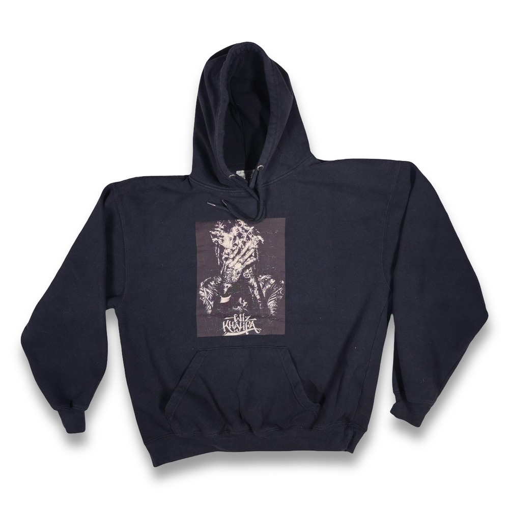 Pacific & Co Wiz Khalifa Hoodie Mens Large Navy Blue Graphic Hip Hop Pullover